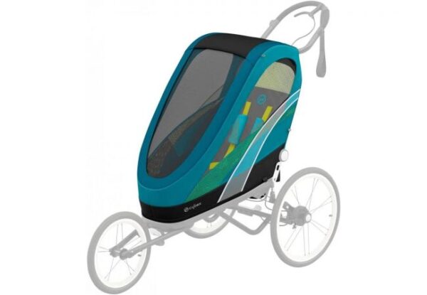 Kit Complet Habillage + Poussette Enfant CYBEX MULTISPORT ZENO - Noir/Bleu – Image 2